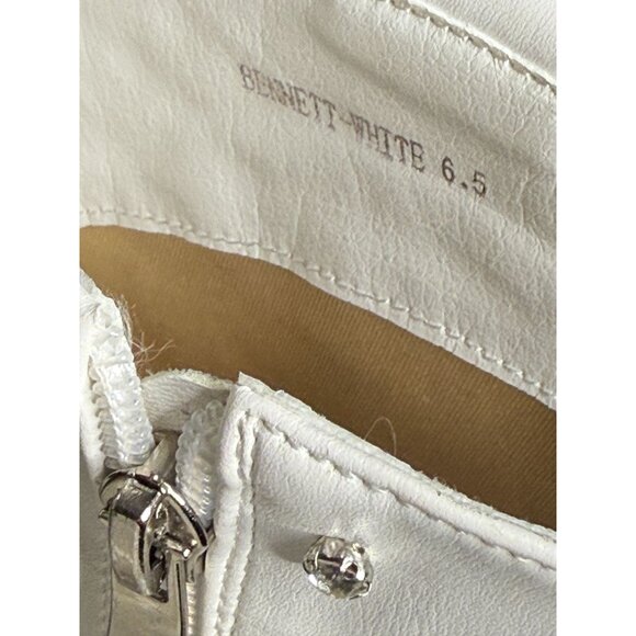 NWT Azalea Wang Bennett White Rhinestone Fringe Western Boots Glam Cowgirl - Picture 6 of 12